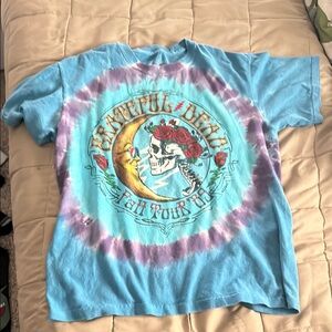 Grateful Dead T-Shirt - Blue and Purple Tie-Dye